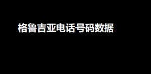 格鲁吉亚电话号码数据